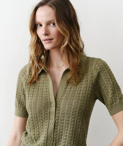 Piper Knit Resort Shirt Sage