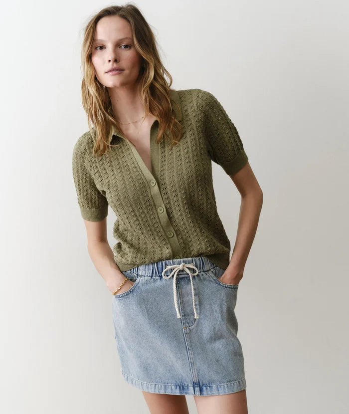 Piper Knit Resort Shirt Sage