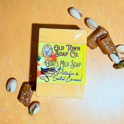 Pistachio & Salted Caramel -Goat's Milk Soap - Old Town Soap Co.
