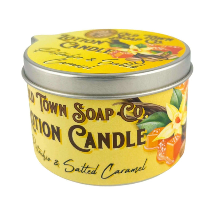 Pistachio & Salted Caramel Lotion Candle - Old Town Soap Co.