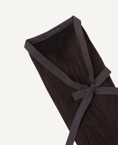 ponytail - chocolate brown.