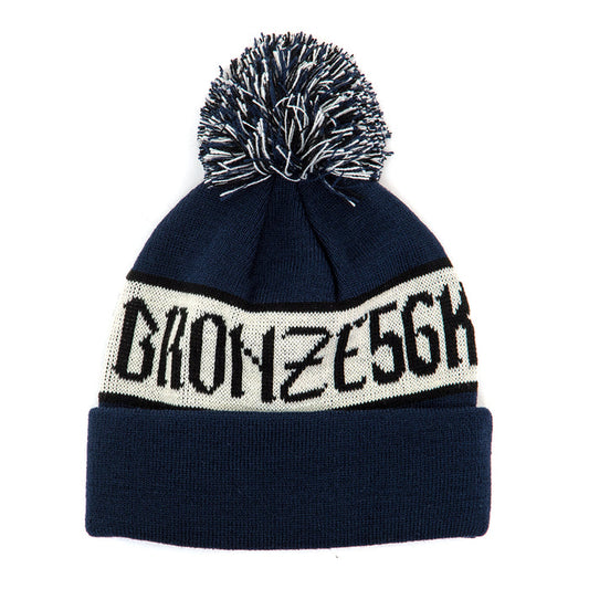 Poof Ball Beanie (Navy) (S)