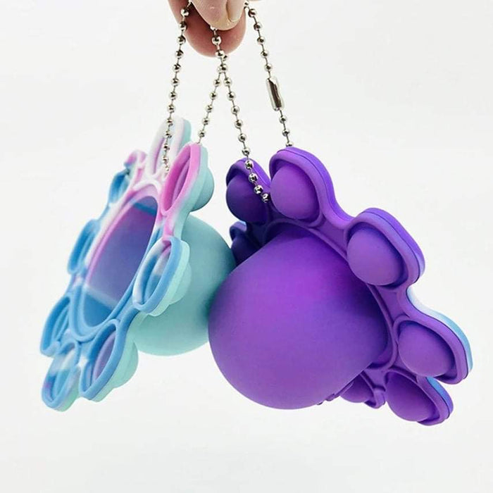 Poptastic Reversible Happy/Sad Octopus Popper Keychains