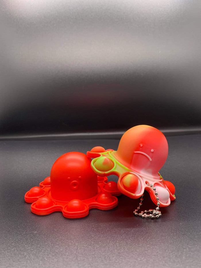 Poptastic Reversible Happy/Sad Octopus Popper Keychains
