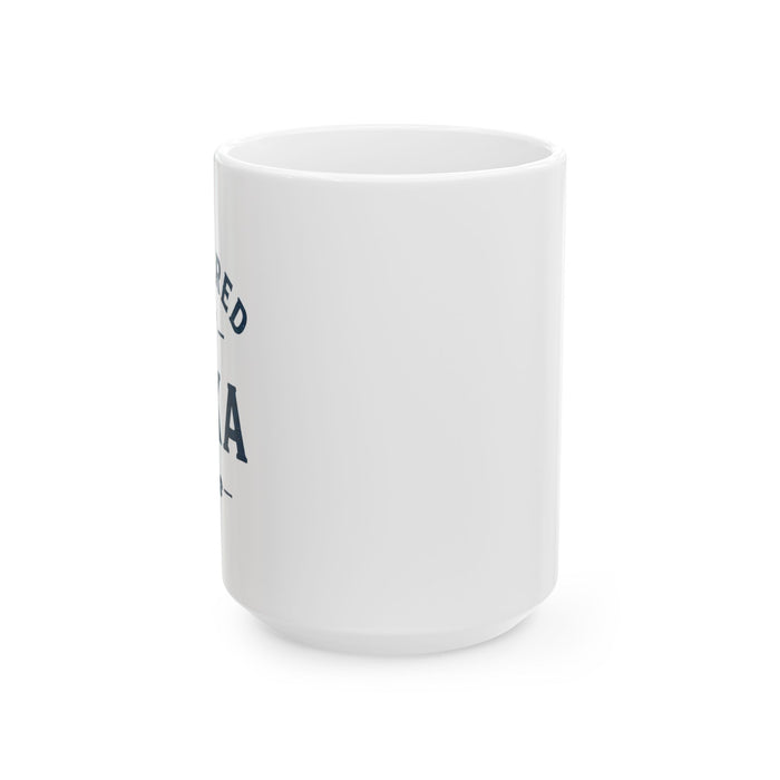 Powered by Fika™ Ceramic Coffee Mug – Premium Swedish Coffee Mug for Everyday Fika
