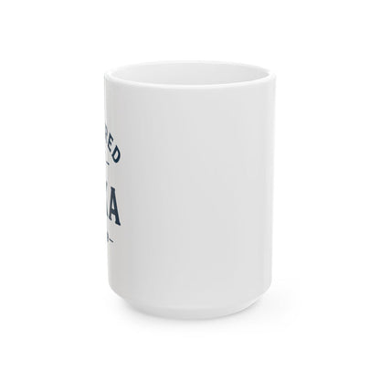 Powered by Fika™ Ceramic Coffee Mug – Premium Swedish Coffee Mug for Everyday Fika