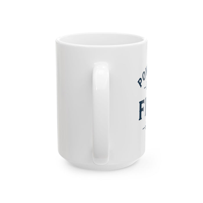 Powered by Fika™ Ceramic Coffee Mug – Premium Swedish Coffee Mug for Everyday Fika