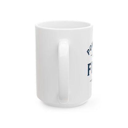 Powered by Fika™ Ceramic Coffee Mug – Premium Swedish Coffee Mug for Everyday Fika