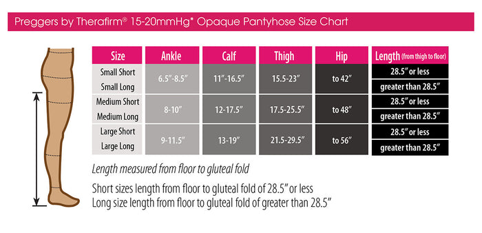 Preggers by Therafirm® Opaque Maternity Pantyhose 15-20 mmHg
