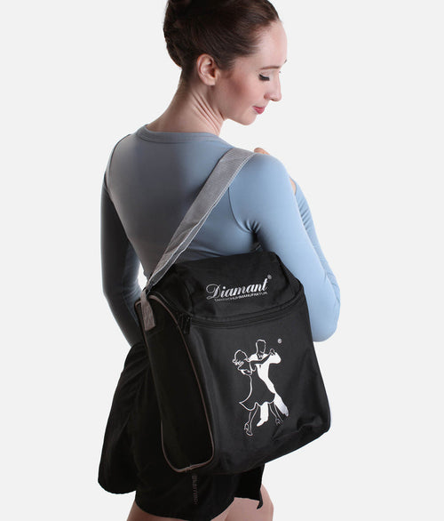 Dance Shoe Bag for 1–2 Pairs, Ballroom & Latin with Anti-Scratch Divider - 3984