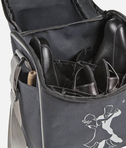 Dance Shoe Bag for 1–2 Pairs, Ballroom & Latin with Anti-Scratch Divider - 3984