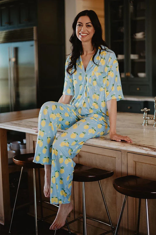 PREORDER: Button Down Pants PJ Set Preorder // eta early Sept