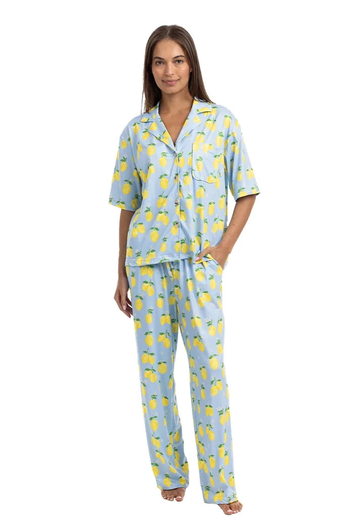 PREORDER: Button Down Pants PJ Set Preorder // eta early Sept
