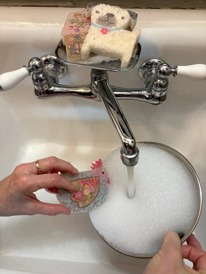 Puff Up Sponges, Set of 5 - Chicken-view 2