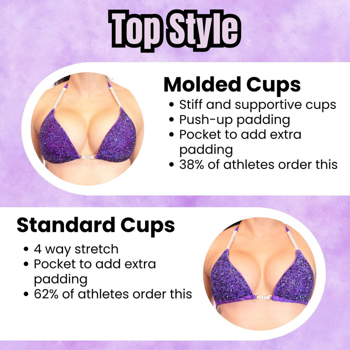 Shop the perfect NPC Fit Model competition suit designed to flatter your physique and meet all division requirements. Custom fit, stunning style, and stage-ready shine!