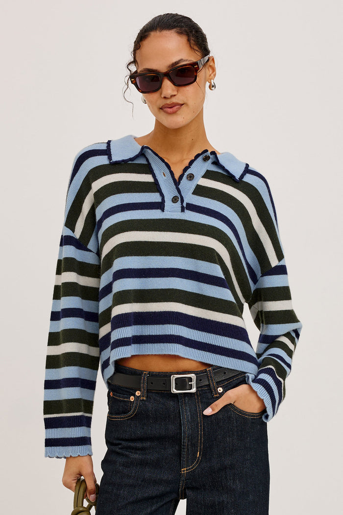 Rails Delora Sweater in Sky Forest