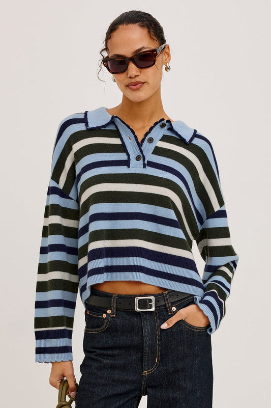 Rails Delora Sweater in Sky Forest