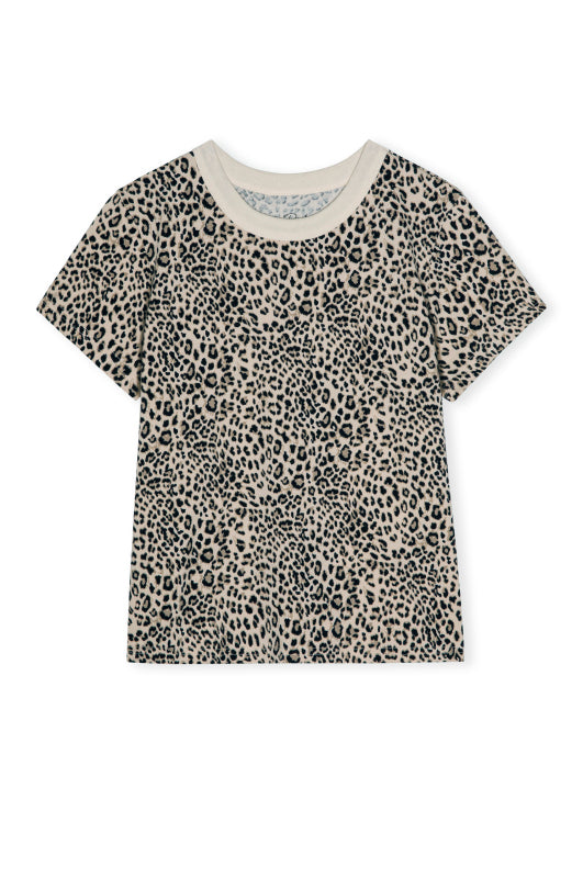 Rails Girlfriend Tee in Ecru Cheetah