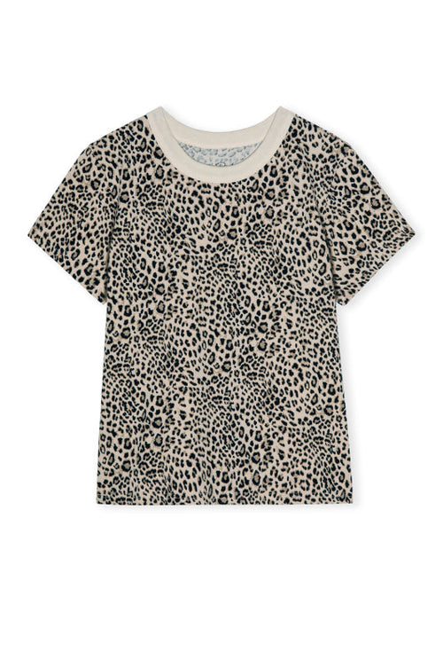 Rails Girlfriend Tee in Ecru Cheetah