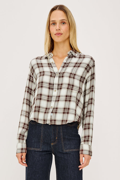 Rails Malin Top in Birch/Hickory