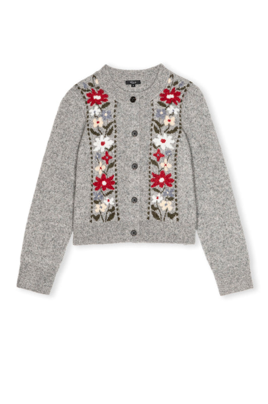 Rails Millie Cardigan in Grey Flora