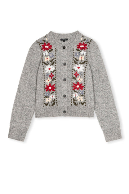 Rails Millie Cardigan in Grey Flora
