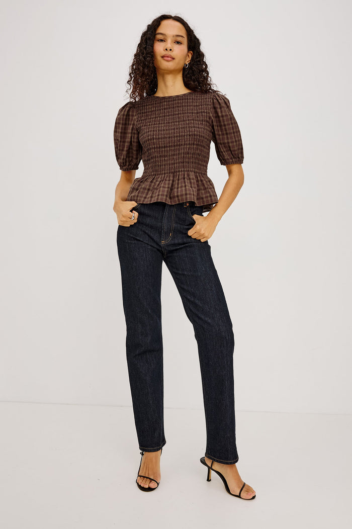 Rails Zane Top in Espresso Olive