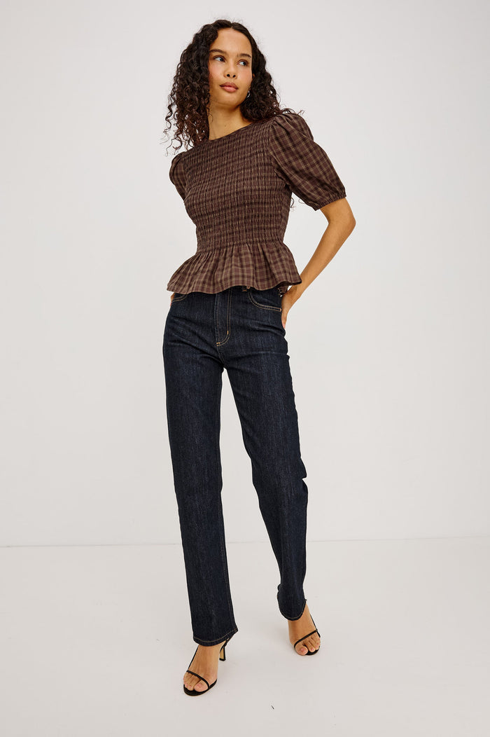 Rails Zane Top in Espresso Olive