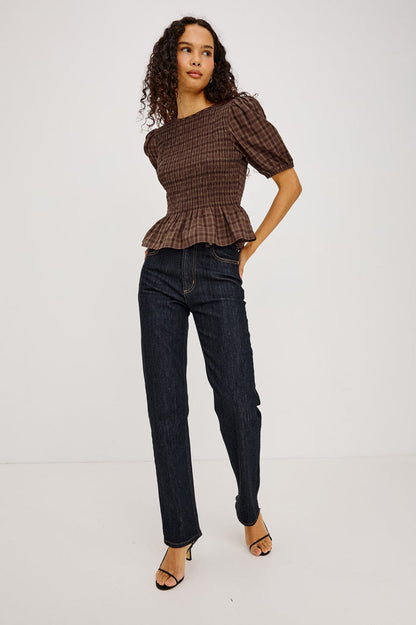 Rails Zane Top in Espresso Olive