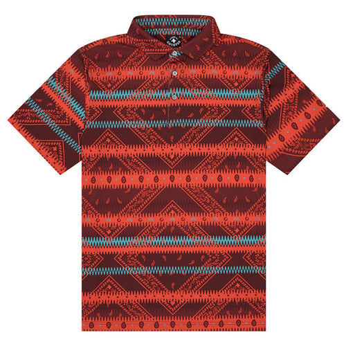 Raised by Coyotes Sunset Bandana Polo
