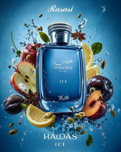 Rasasi Hawas Ice Eau De Parfum 100ml For Men