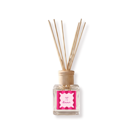 Reed Diffuser - Geurstokjes - Amour - Zoet parfum - 100 ml