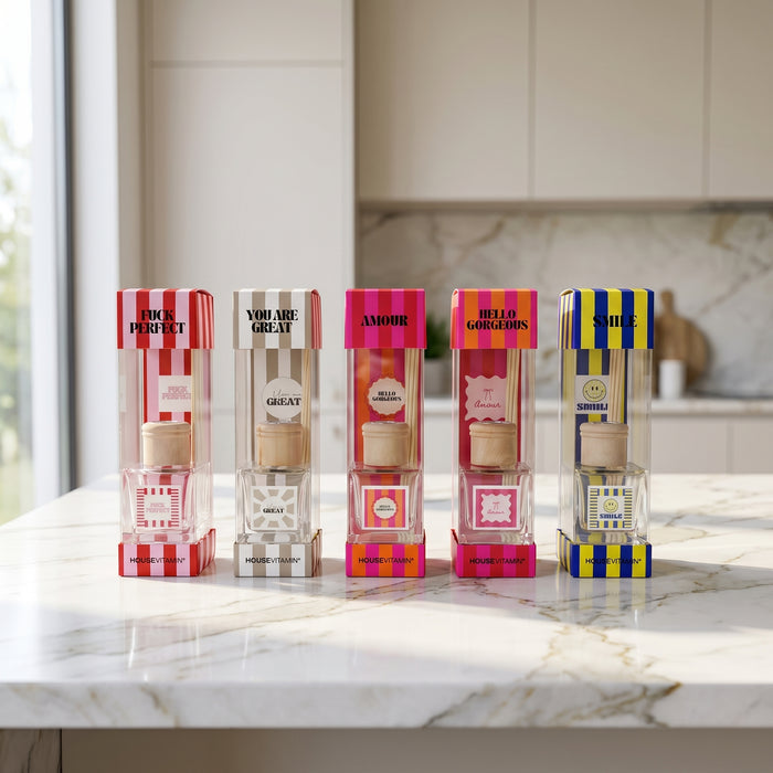 Reed Diffuser - Geurstokjes - Amour - Zoet parfum - 100 ml
