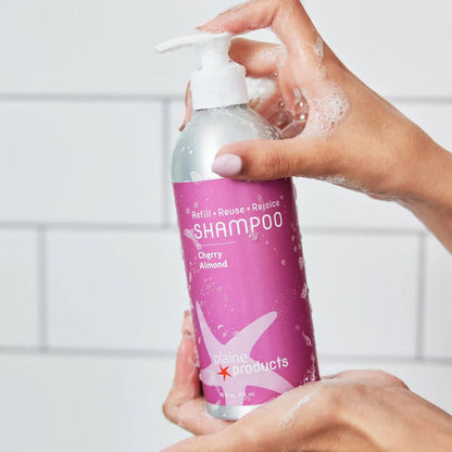 Plaine Products Cherry Almond / 16 oz / 16oz Pump (+$0.75) Refillable Shampoo 16oz, 2.5oz