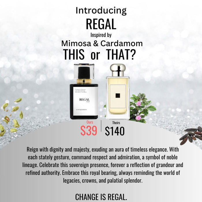 REGAL | Inspired by JO MALONE MIMOSA & CARDAMOM | Mimosa & Cardamom Dupe Pheromone Perfume - aromapassions