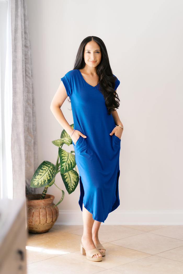 Regal Sapphire Dress
