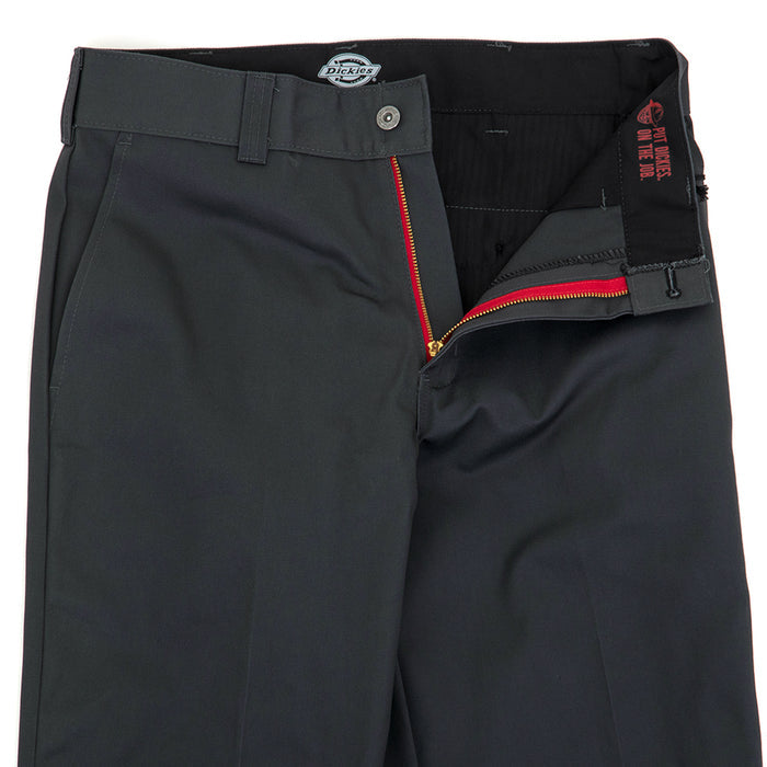 Regular Fit Twill Pants (Charcoal Grey) (S)