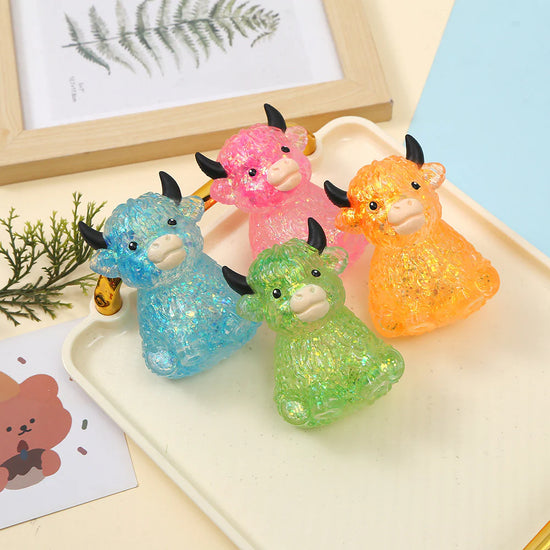 *RESTOCK* Glitter Highland Cow Sugar Squish Toy