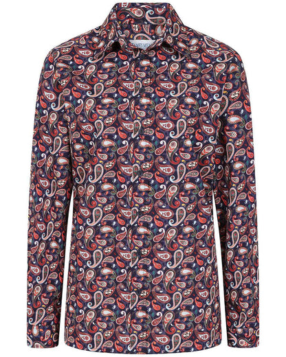 Riley Patterned Pure Cotton Long Sleeve Blouse - Image 3 - Country Collection