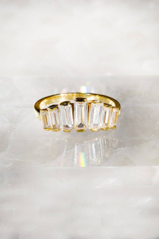 Ring-Alix 14K Vermeil Crown Stack