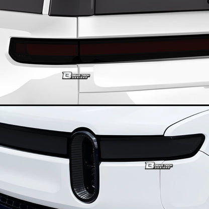 Full Headlight Taillight Precut Smoked PPF Tint Kit Film Overlay Fits Rivian R1S 2022 - 2024 - Bogar Tech Designs