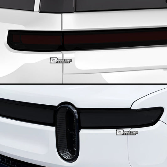 Full Headlight Taillight Precut Smoked PPF Tint Kit Film Overlay Fits Rivian R1S 2022 - 2024 - Bogar Tech Designs