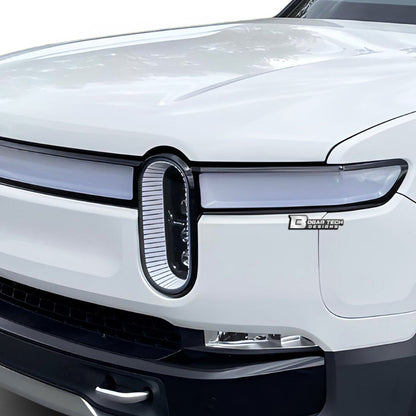 Full Headlight Taillight Precut Smoked PPF Tint Kit Film Overlay Fits Rivian R1S 2022 - 2024 - Bogar Tech Designs