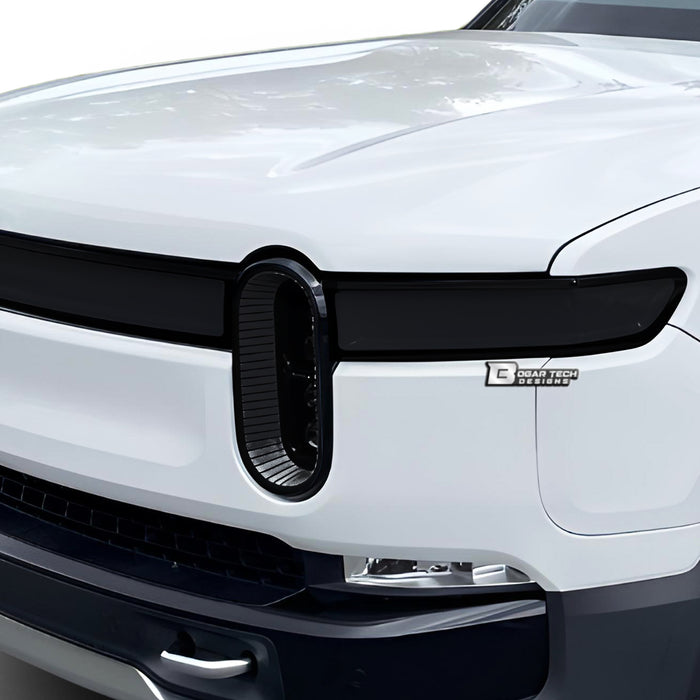 Full Headlight Taillight Precut Smoked PPF Tint Kit Film Overlay Fits Rivian R1S 2022 - 2024 - Bogar Tech Designs