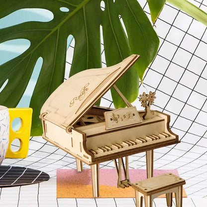 Classic 3D Wood Puzzles; Grand Piano
