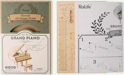 Classic 3D Wood Puzzles; Grand Piano