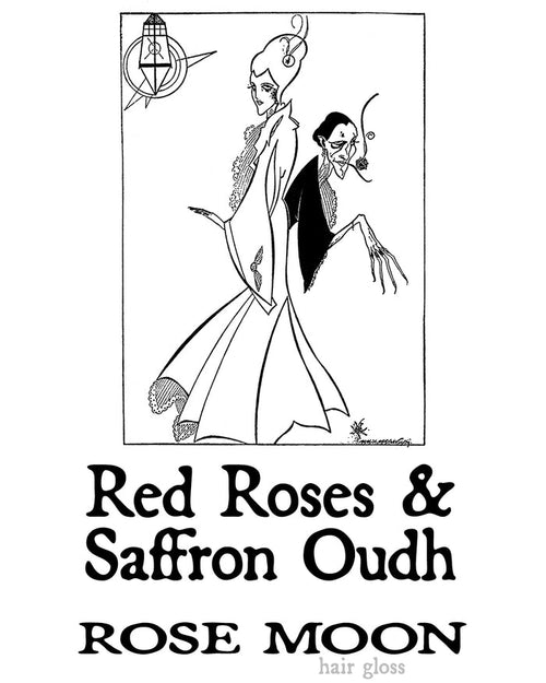 ROSE MOON: Red Roses and Saffron Oudh Hair Gloss