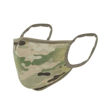 Rothco Reversible Reusable 3-Layer Face Mask - MultiCam / Coyote
