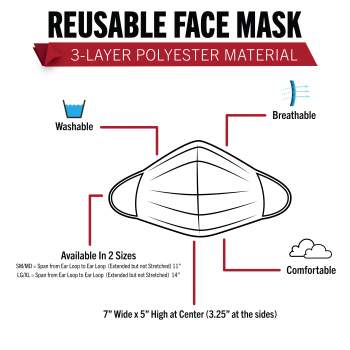 Rothco Reversible Reusable 3-Layer Face Mask - MultiCam / Coyote