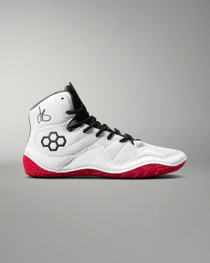 Rudis JB1 WHITE Wrestling Shoes - Takedown Distribution